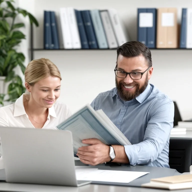Documents and real estate icons